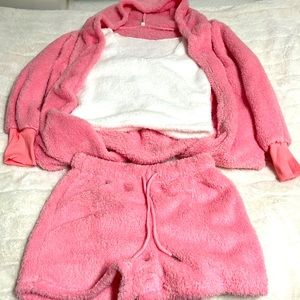 Pink&white lounge set